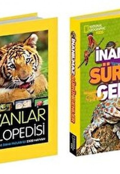 NG Kids Hayvanlar Ansiklopedi Seti 2 Kitap Ciltli NG Kids Hayvanlar Ansiklopedi Seti 2 Kitap Ciltli