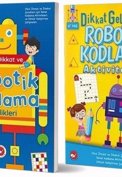 6+ Yaş İçin Temel Kodlama Aktiviteleri Seti - 2 Kitap Takım 6+ Yaş İçin Temel Kodlama Aktiviteleri Seti - 2 Kitap Takım