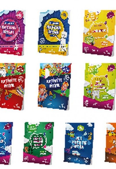5-7 Yaş Okul Öncesi Evde Etkinlik Seti (10 Kitap) 5-7 Yaş Okul Öncesi Evde Etkinlik Seti (10 Kitap)