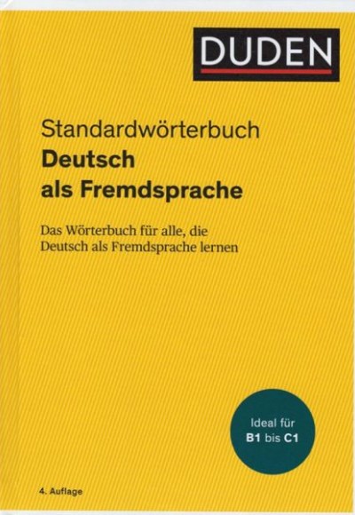 DUDEN - Standardwörterbuch Deutsch als Fremdsprache (4. Auflage) DUDEN - Standardwörterbuch Deutsch als Fremdsprache (4. Auflage)
