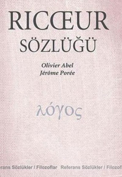 Ricoeur Sözlüğü Ricoeur Sözlüğü