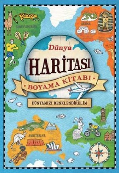 Dünya Haritası Boyama Kitabı Dünya Haritası Boyama Kitabı