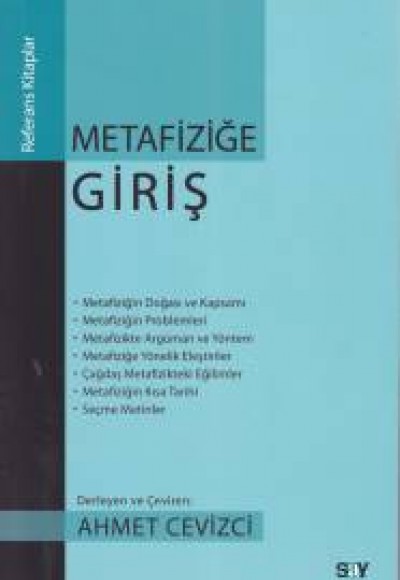 Metafiziğe Giriş Metafiziğe Giriş