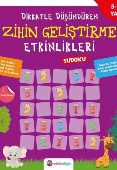 Dikkatle Düşündüren Zihin Geliştirme Etkinlikleri 3 - Sudoku Dikkatle Düşündüren Zihin Geliştirme Etkinlikleri 3 - Sudoku