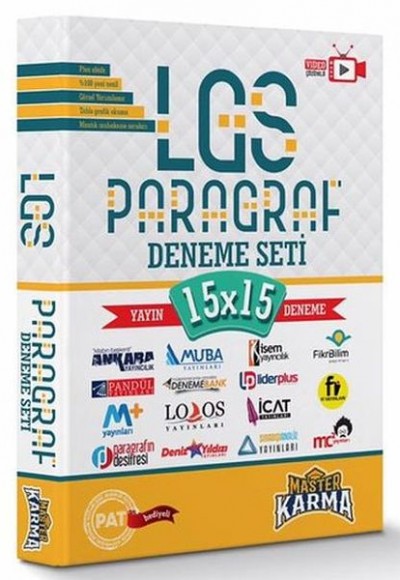 Master Karma 8. Sınıf LGS Paragraf 15x15 Deneme Seti Master Karma 8. Sınıf LGS Paragraf 15x15 Deneme Seti