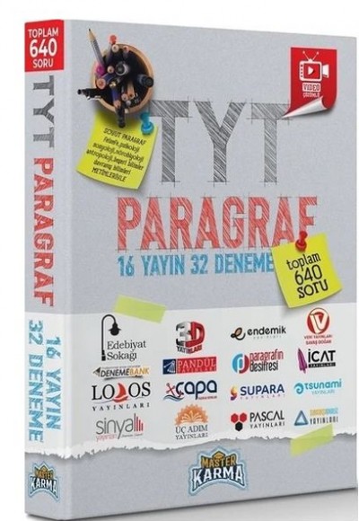 Master Karma TYT Paragraf 16 Yayın 32 Deneme Master Karma TYT Paragraf 16 Yayın 32 Deneme