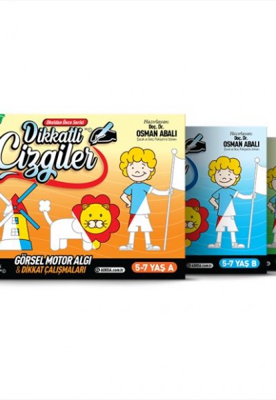 Dikkatli Çizgiler - 5-7 Yaş - (3 Kitap SET) Dikkatli Çizgiler - 5-7 Yaş - (3 Kitap SET)