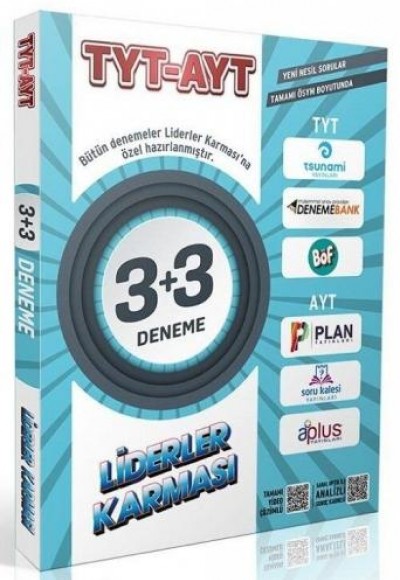 Liderler Karması TYT AYT 3+3 Deneme Seti Liderler Karması TYT AYT 3+3 Deneme Seti