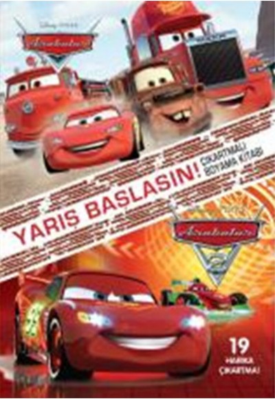 Disney Arabalar Yarış Başlasın Çıkartmalı Boyama Kitabı Disney Arabalar Yarış Başlasın Çıkartmalı Boyama Kitabı