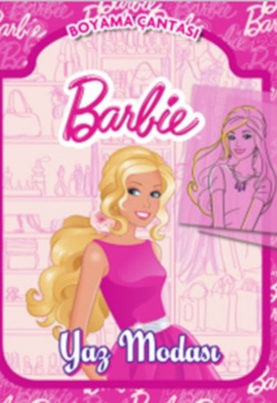 Barbie Yaz Modası Boyama Çantası Barbie Yaz Modası Boyama Çantası