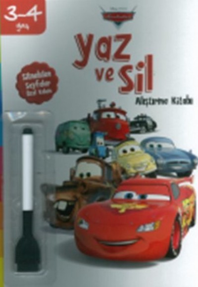 Disney 3-4 Yaş Yaz ve Sil Arabalar Disney 3-4 Yaş Yaz ve Sil Arabalar