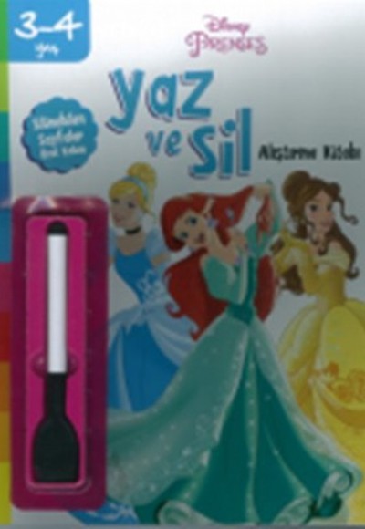 Disney 3-4 Yaş Yaz ve Sil Prenses Disney 3-4 Yaş Yaz ve Sil Prenses