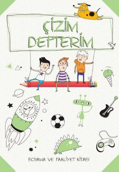 Çizim Defterim Boyama ve Faaliyet Yeşil Çizim Defterim Boyama ve Faaliyet Yeşil