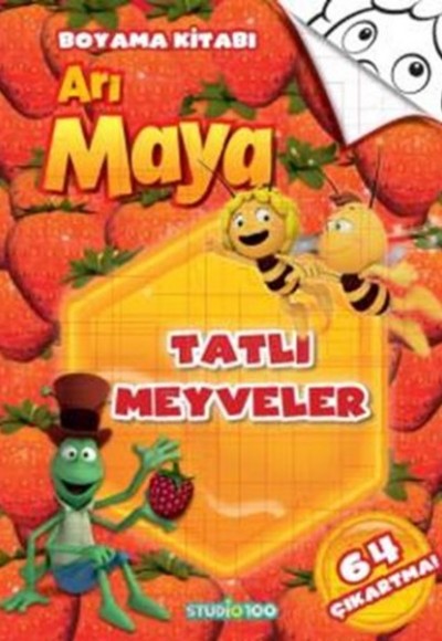 Arı Maya - Tatlı Meyveler Boyama Kitabı Arı Maya - Tatlı Meyveler Boyama Kitabı