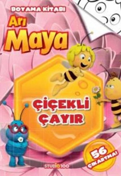 Arı Maya - Çiçekli Çayır Boyama Kitabı Arı Maya - Çiçekli Çayır Boyama Kitabı
