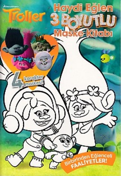 Troller Haydi Eğlen 3 Boyutlu Maske Kitabı Troller Haydi Eğlen 3 Boyutlu Maske Kitabı