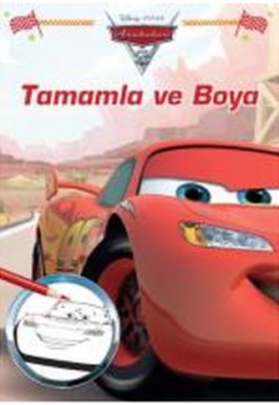 Disney Arabalar - Tamamla ve Boya Disney Arabalar - Tamamla ve Boya