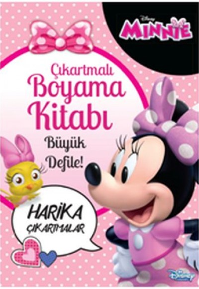 Disney Minnie Çıkartmalı Boyama Kitabı Büyük Defile! Disney Minnie Çıkartmalı Boyama Kitabı Büyük Defile!