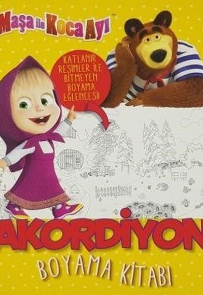 Maşa ile Koca Ayı-Akordiyon Boyama Kitabı Maşa ile Koca Ayı-Akordiyon Boyama Kitabı