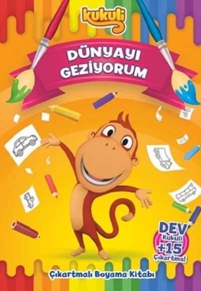 Kukuli-Dünyayı Geziyorum-Çıkartmalı Boyama Kukuli-Dünyayı Geziyorum-Çıkartmalı Boyama