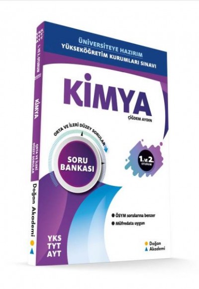 Doğan Akademi YKS TYT- AYT Kimya Soru Bankası Orta -İleri Düzey (Yeni) Doğan Akademi YKS TYT- AYT Kimya Soru Bankası Orta -İleri Düzey (Yeni)