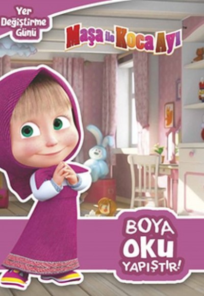 Maşa Yer Değiştirme Günü - Boya Oku Yapıştır Maşa Yer Değiştirme Günü - Boya Oku Yapıştır