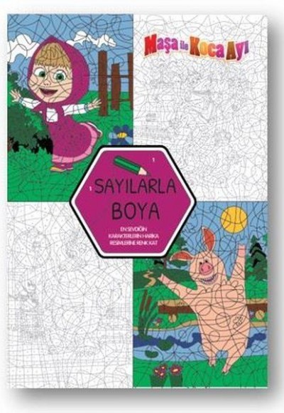 Sayılarla Boya - Maşa ile Koca Ayı Sayılarla Boya - Maşa ile Koca Ayı