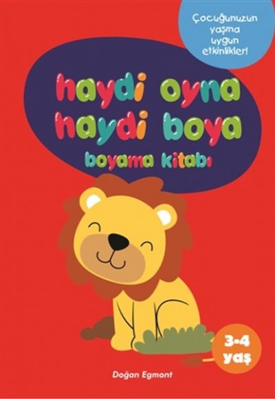 Haydi Oyna Haydi Boya Boyama Kitabı 1 (3-4 Yaş) Haydi Oyna Haydi Boya Boyama Kitabı 1 (3-4 Yaş)
