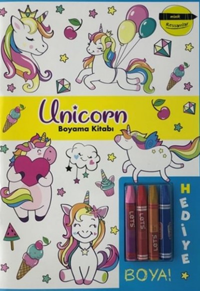 Unicorn Boyama Kitabı - Minik Ressamlar Unicorn Boyama Kitabı - Minik Ressamlar