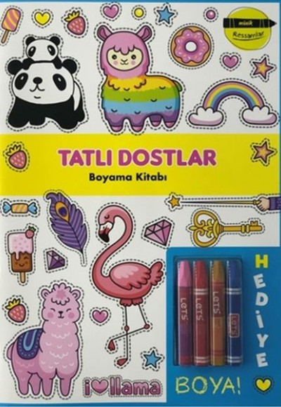 Tatlı Dostlar Boyama Kitabı - Minik Ressamlar Tatlı Dostlar Boyama Kitabı - Minik Ressamlar