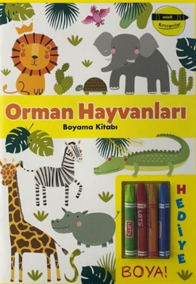 Orman Hayvanları Boyama Kitabı - Minik Ressamlar Orman Hayvanları Boyama Kitabı - Minik Ressamlar