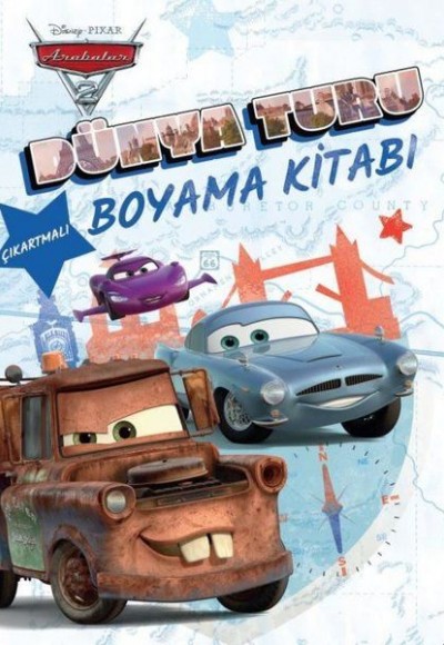 Disney Pixar Arabalar 2 - Dünya Turu Boyama Kitabı Disney Pixar Arabalar 2 - Dünya Turu Boyama Kitabı