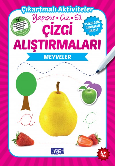 Meyveler - Çizgi Alıştırmaları Meyveler - Çizgi Alıştırmaları