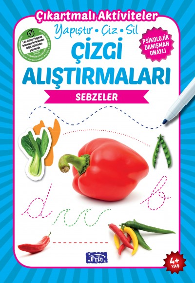 Sebzeler - Çizgi Alıştırmaları Sebzeler - Çizgi Alıştırmaları