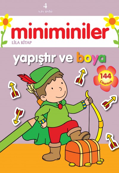 Miniminiler Yapıştır ve Boya (Lila Kitap) Miniminiler Yapıştır ve Boya (Lila Kitap)
