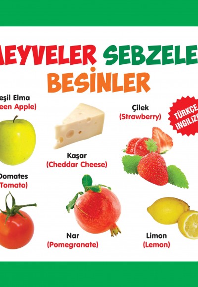Meyveler - Sebzeler - Besinler Türkçe-İngilizce Meyveler - Sebzeler - Besinler Türkçe-İngilizce