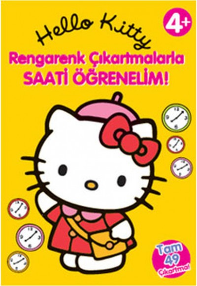 Hello Kitty Rengarenk çıkartmalarla Saati öğrenelim Hello Kitty Rengarenk çıkartmalarla Saati öğrenelim