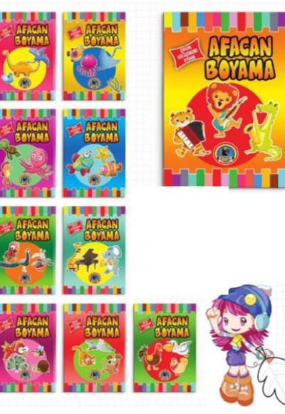 Afacan Boyama (10 Kitap Takım) Afacan Boyama (10 Kitap Takım)