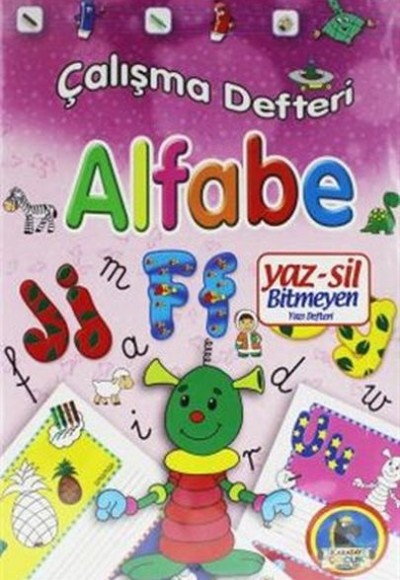 Yaz-Sil Alfabe Bitmeyen Yazı Defteri