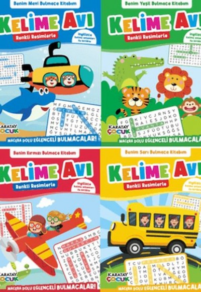 Kelime Avı - Bulmaca Kitabım - 4'lü Seri Kelime Avı - Bulmaca Kitabım - 4'lü Seri