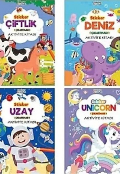 Sticker Aktivite Kitabı 50 Sticker (6 Kitap) Sticker Aktivite Kitabı 50 Sticker (6 Kitap)