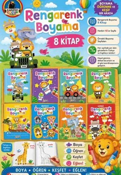 Rengarenk Boyama (8 Kitap) Rengarenk Boyama (8 Kitap)