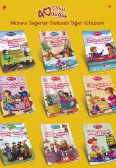40 Öykü 40 Değer  - Manevi Değerler Dizisi (10 Kitap Takım)