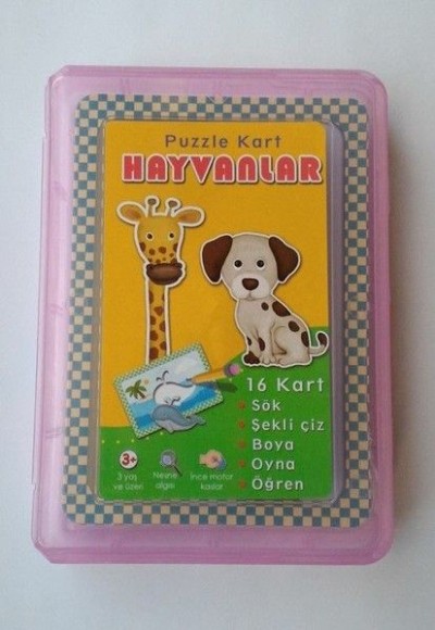 Kutulu Puzzle Kart Hayvanlar Kutulu Puzzle Kart Hayvanlar