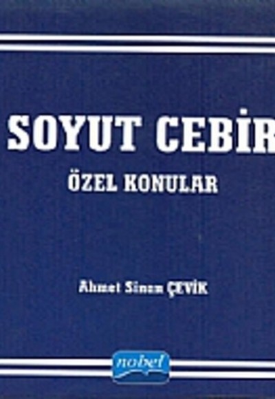 Soyut Cebir Özel Konular Soyut Cebir Özel Konular