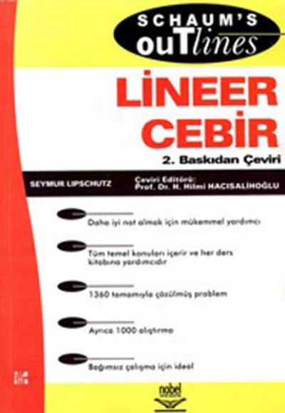 Lineer Cebir/Schaum's Outlines Lineer Cebir/Schaum's Outlines