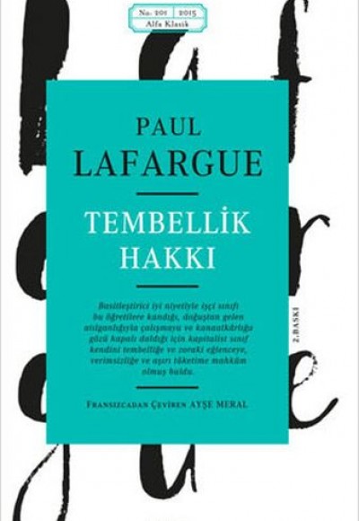 Tembellik Hakkı Tembellik Hakkı