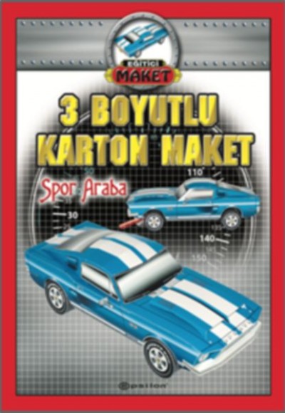 3 Boyutlu Karton Maket - Spor Araba 3 Boyutlu Karton Maket - Spor Araba