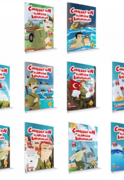 Çanakkalenin Ölümsüz Kahramanları - 10 Kitap Takım Çanakkalenin Ölümsüz Kahramanları - 10 Kitap Takım
