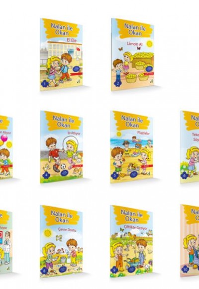 Nalan ile Okan Seti (10 Kitap - Dik Temel Yazılı) Nalan ile Okan Seti (10 Kitap - Dik Temel Yazılı)